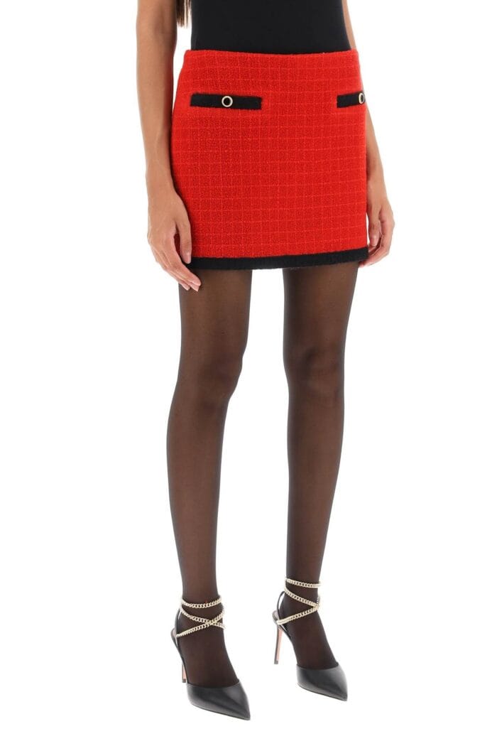 Alessandra Rich Boucle-tweed Mini Skirt