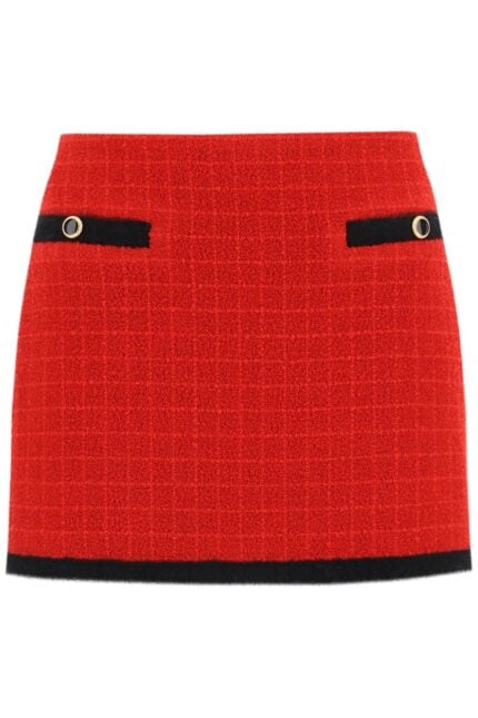 Alessandra Rich Boucle-tweed Mini Skirt