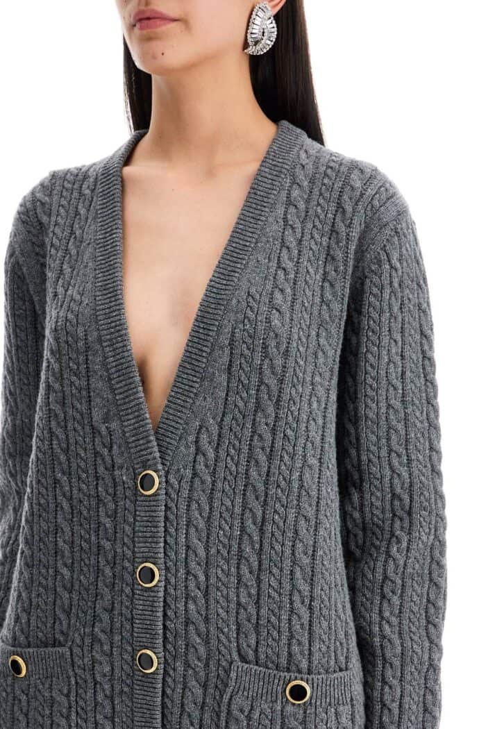 ALESSANDRA RICH Cardigan Oversize In Lana