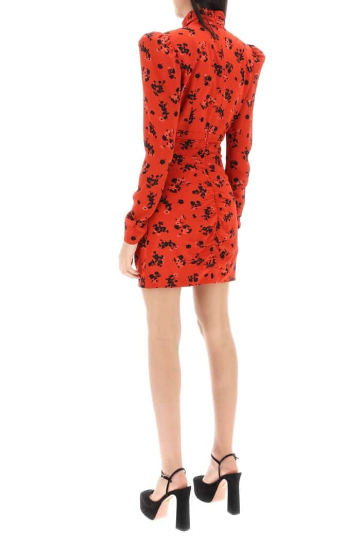 ALESSANDRA RICH High-neck Floral Mini Dress