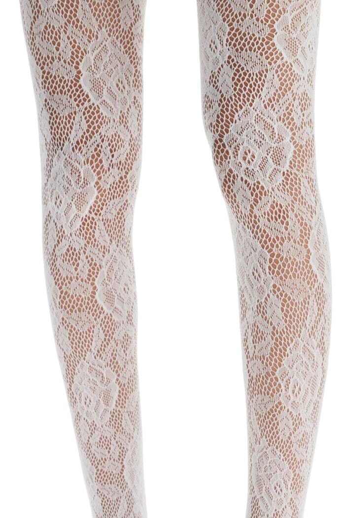 ALESSANDRA RICH Lace Thigh-high Stockings With