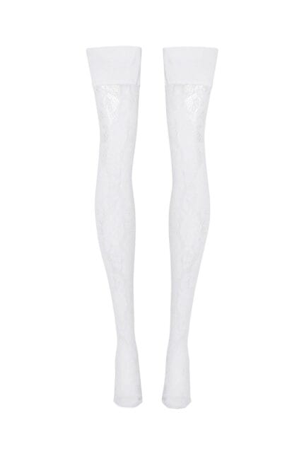 ALESSANDRA RICH Lace Thigh-high Stockings With