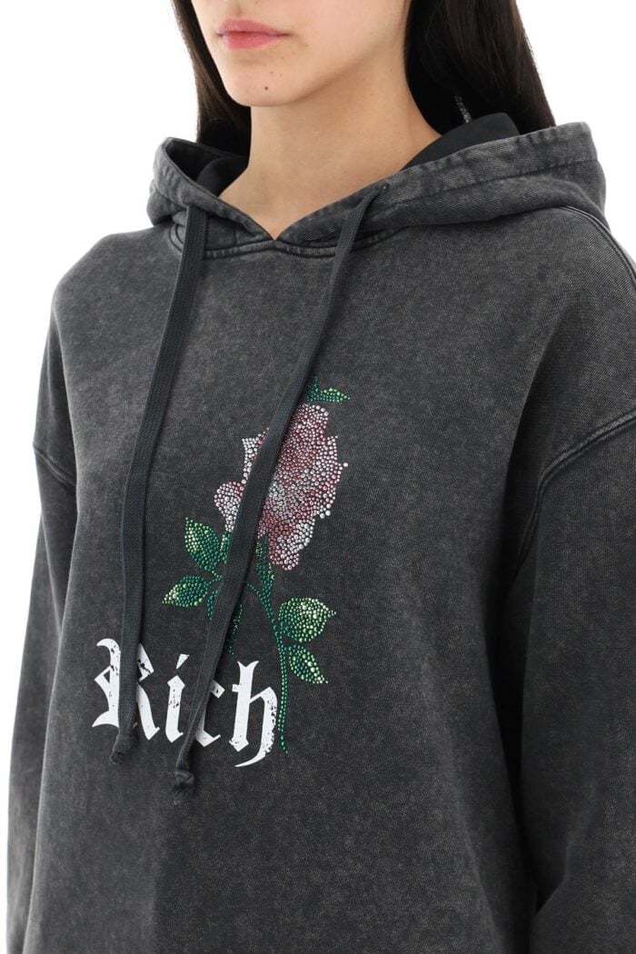 Alessandra Rich Let's Kiss Hoodie