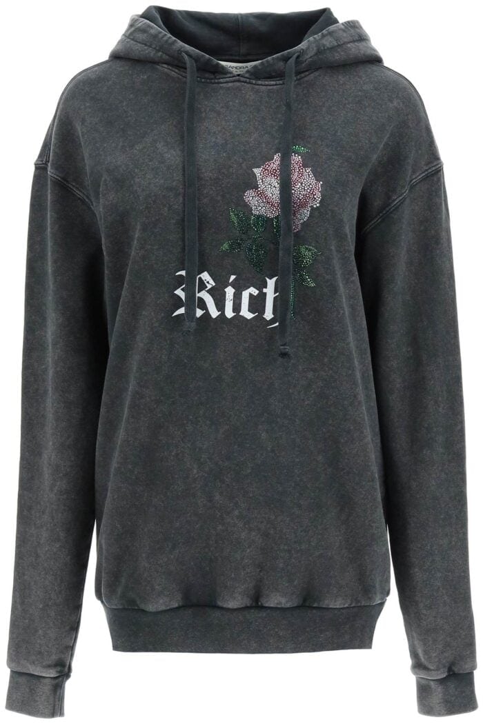 Alessandra Rich Let's Kiss Hoodie