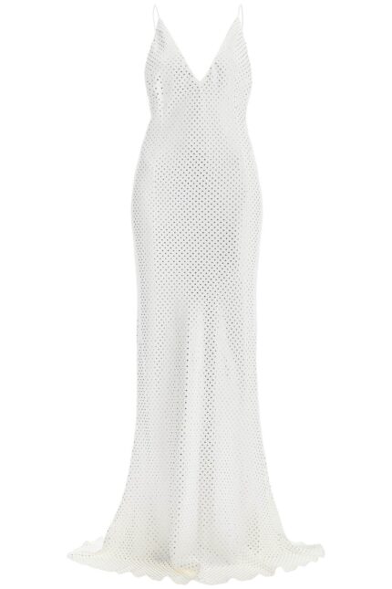 ALESSANDRA RICH Long Cady Slip Dress With Maxi