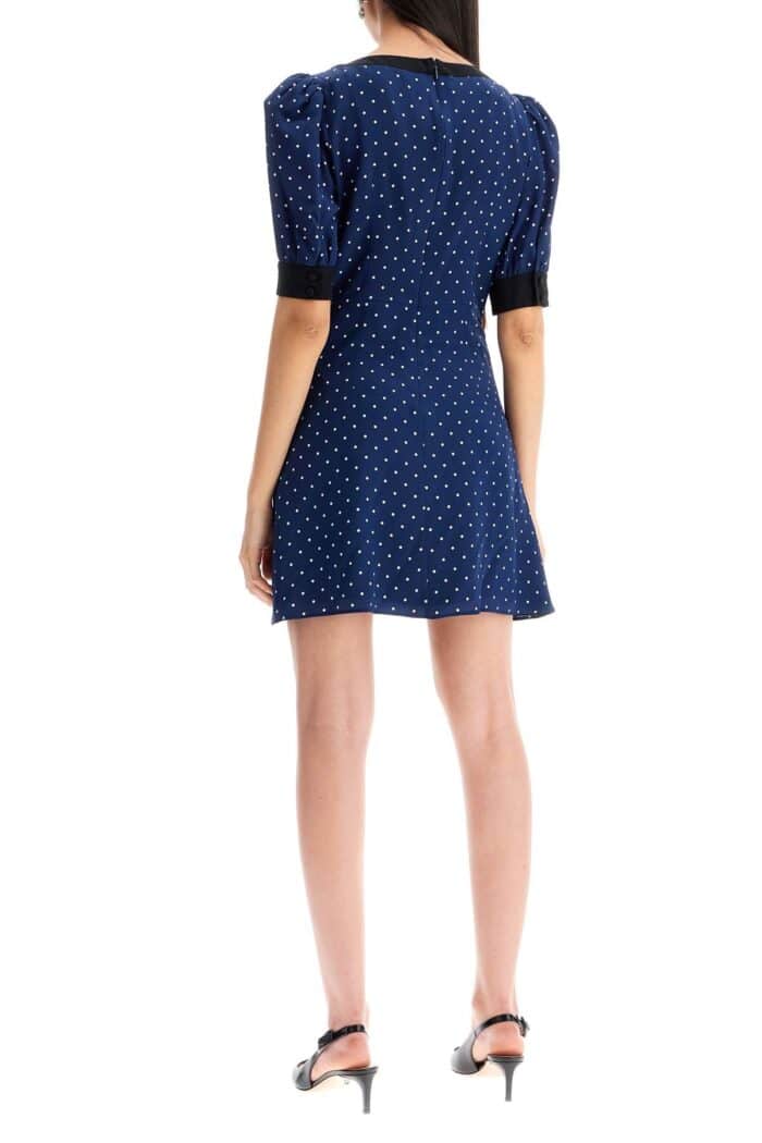 ALESSANDRA RICH "silk Polka Dot Mini Dress