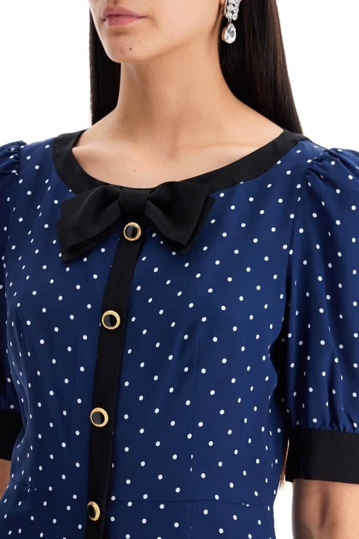 ALESSANDRA RICH "silk Polka Dot Mini Dress