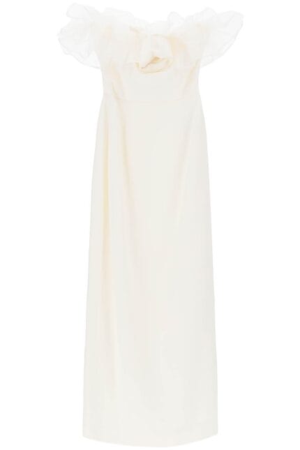 ALESSANDRA RICH Strapless Dress With Organza Details