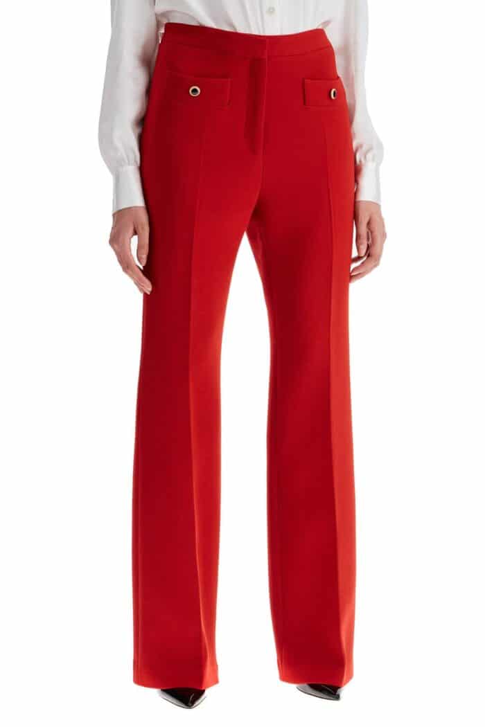 ALESSANDRA RICH Tailored Wool Bootcut Trousers For