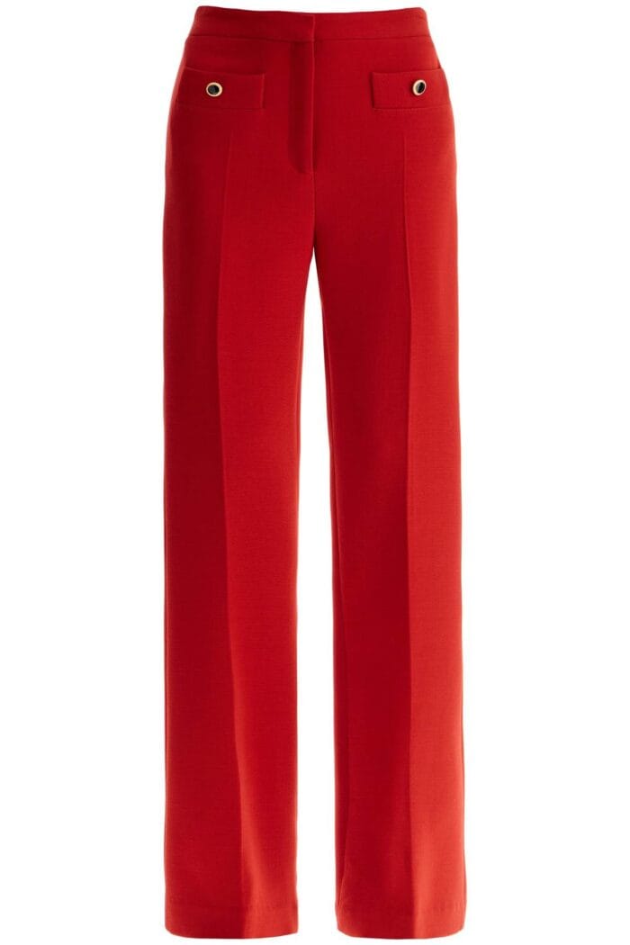 ALESSANDRA RICH Tailored Wool Bootcut Trousers For