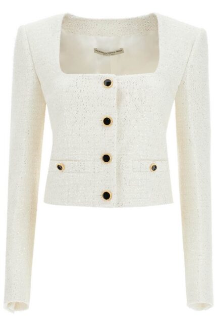 ALESSANDRA RICH Tweed Jacket With Sequins Embell