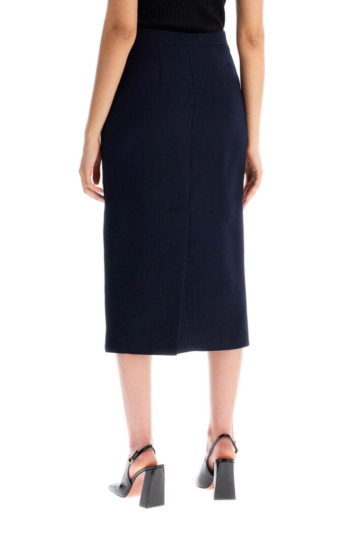 ALESSANDRA RICH Virgin Wool Midi Skirt