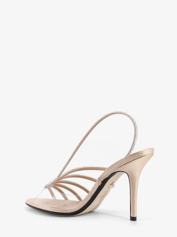 ALEVI` Star Xtal 95 Satin Sandals With All-over Crystals