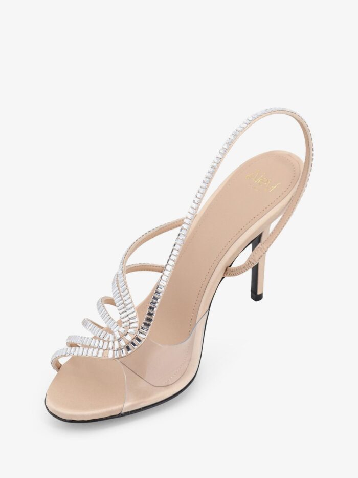 ALEVI` Star Xtal 95 Satin Sandals With All-over Crystals