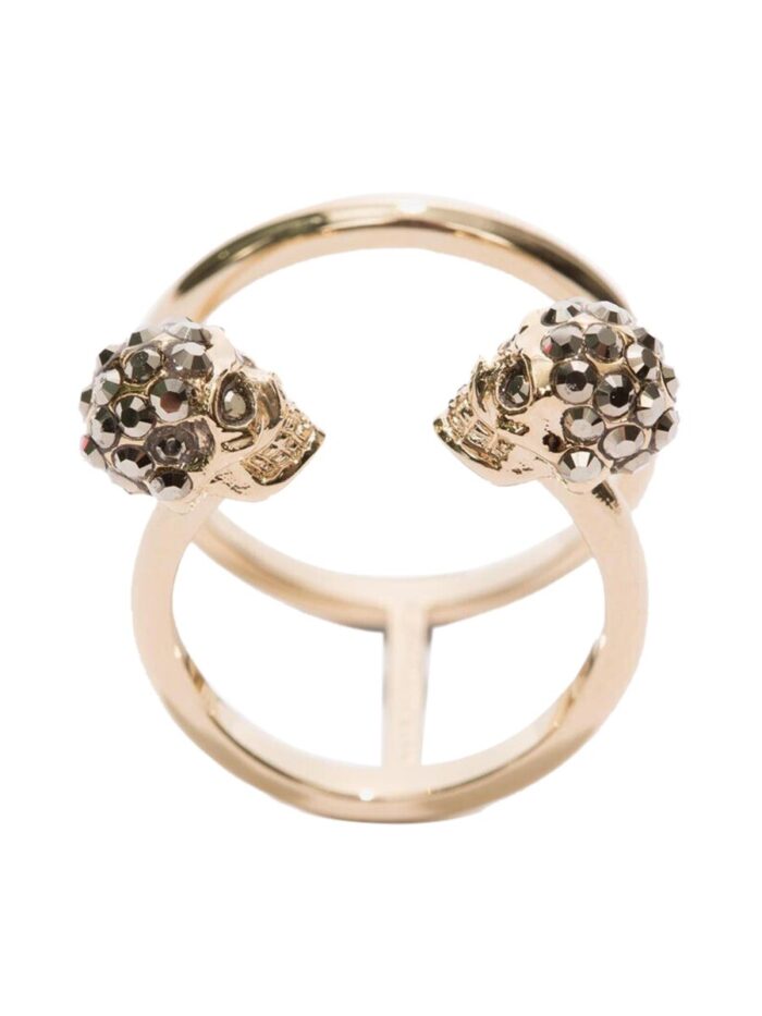 Alexander Mcqueen ANELLO DOPPIO TWIN SKULL
