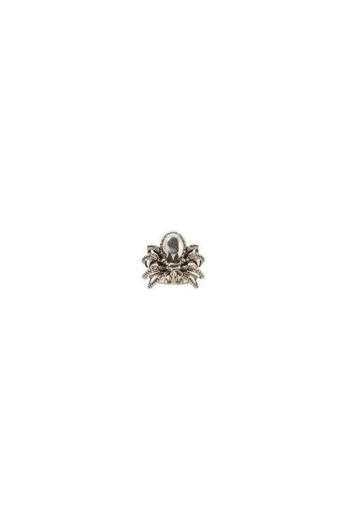 ALEXANDER MCQUEEN Antique Silver Spider Ring In