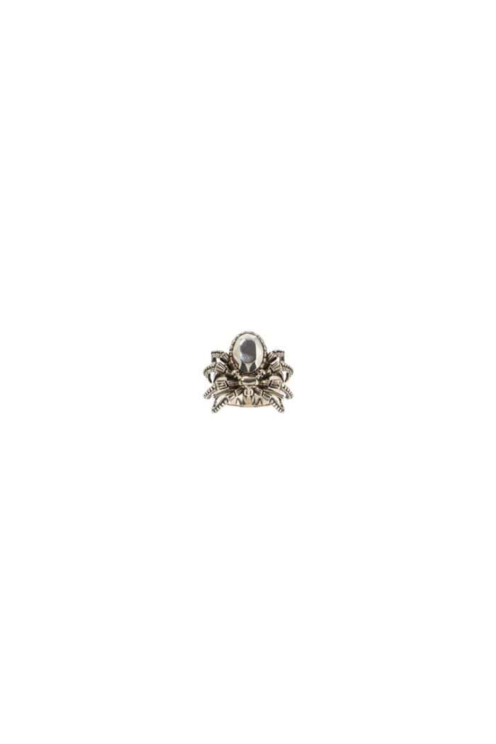 ALEXANDER MCQUEEN Antique Silver Spider Ring In