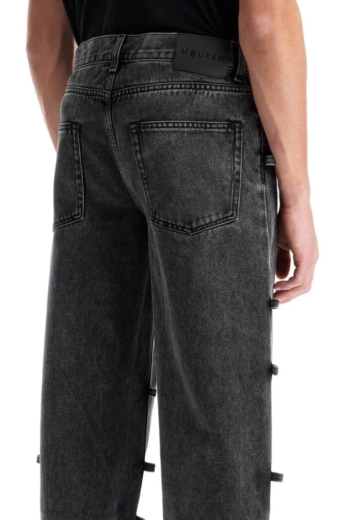 ALEXANDER MCQUEEN Baggy Jeans With Knotted Detail