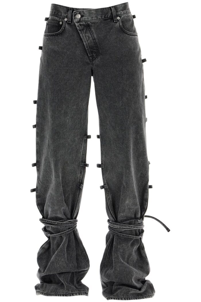 ALEXANDER MCQUEEN Baggy Jeans With Knotted Detail