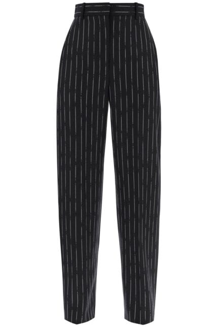 Alexander Mcqueen Broken Pinstripe Trousers