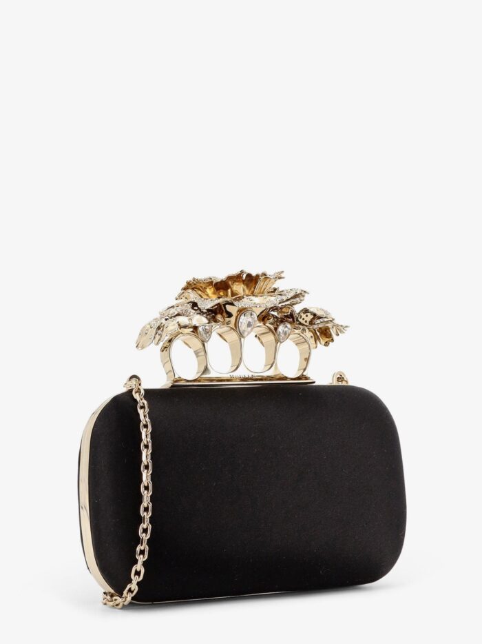 Alexander Mcqueen Carnation Clutch Satin Clutch