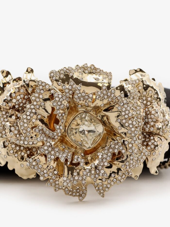 Alexander Mcqueen Carnation Clutch Satin Clutch