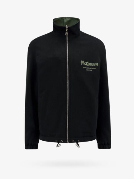 Alexander Mcqueen Cotone And Nylon Jacket With Mcqueen Graffiti Logo