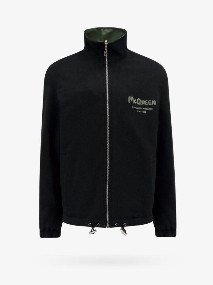 Alexander Mcqueen Cotone And Nylon Jacket With Mcqueen Graffiti Logo