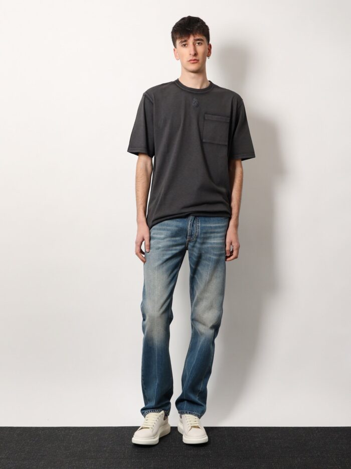 Alexander Mcqueen Cotton T-shirt With Frontal Iconic Skull