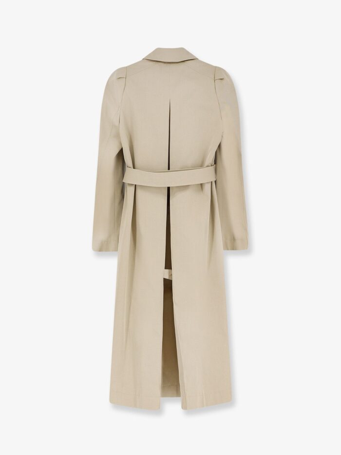 Alexander Mcqueen Cotton Trench With Puff Sleeves