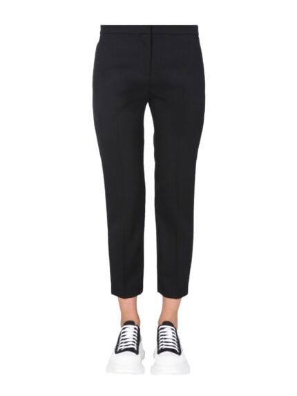 Alexander Mcqueen CROPPED STRAIGHT TROUSERS