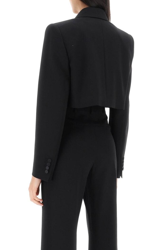 ALEXANDER MCQUEEN Cropped Tuxedo Jacket