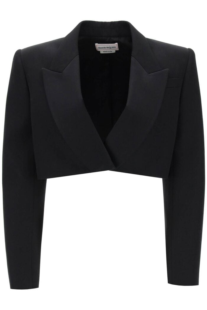 ALEXANDER MCQUEEN Cropped Tuxedo Jacket