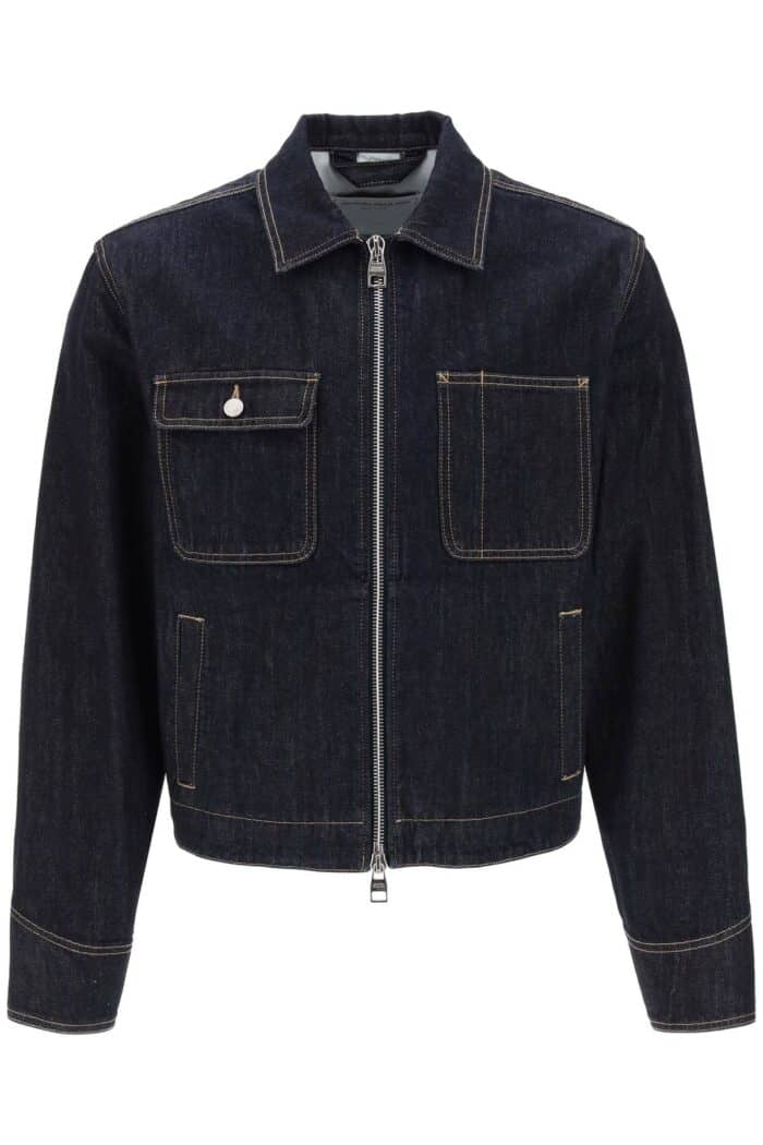 Alexander Mcqueen Denim Jacket With Zipper