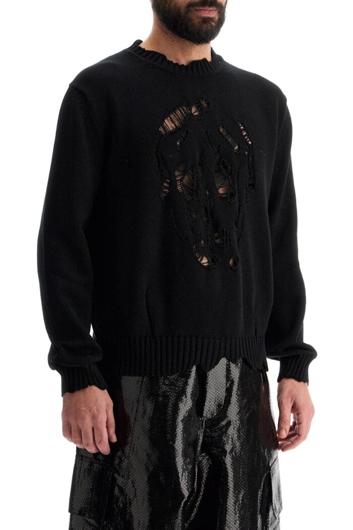 ALEXANDER MCQUEEN 'distressed Skull Print Pul