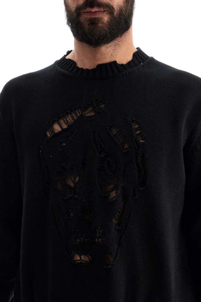 ALEXANDER MCQUEEN 'distressed Skull Print Pul