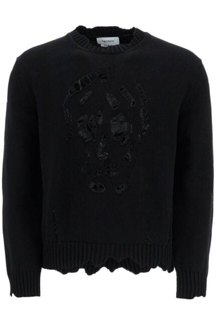 ALEXANDER MCQUEEN 'distressed Skull Print Pul