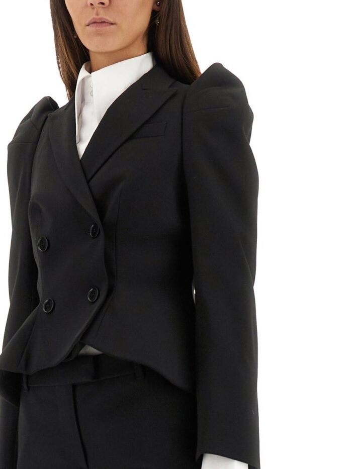 Alexander Mcqueen DOUBLE-BREASTED JACKET WITH POINTED SHOULDERS