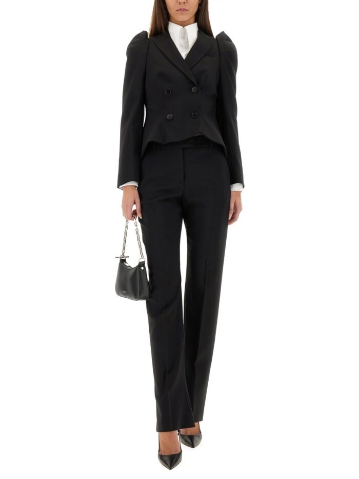 Alexander Mcqueen DOUBLE-BREASTED JACKET WITH POINTED SHOULDERS