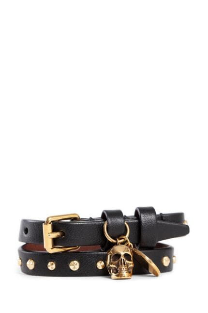 ALEXANDER MCQUEEN Double-wrap Leather Bracelet