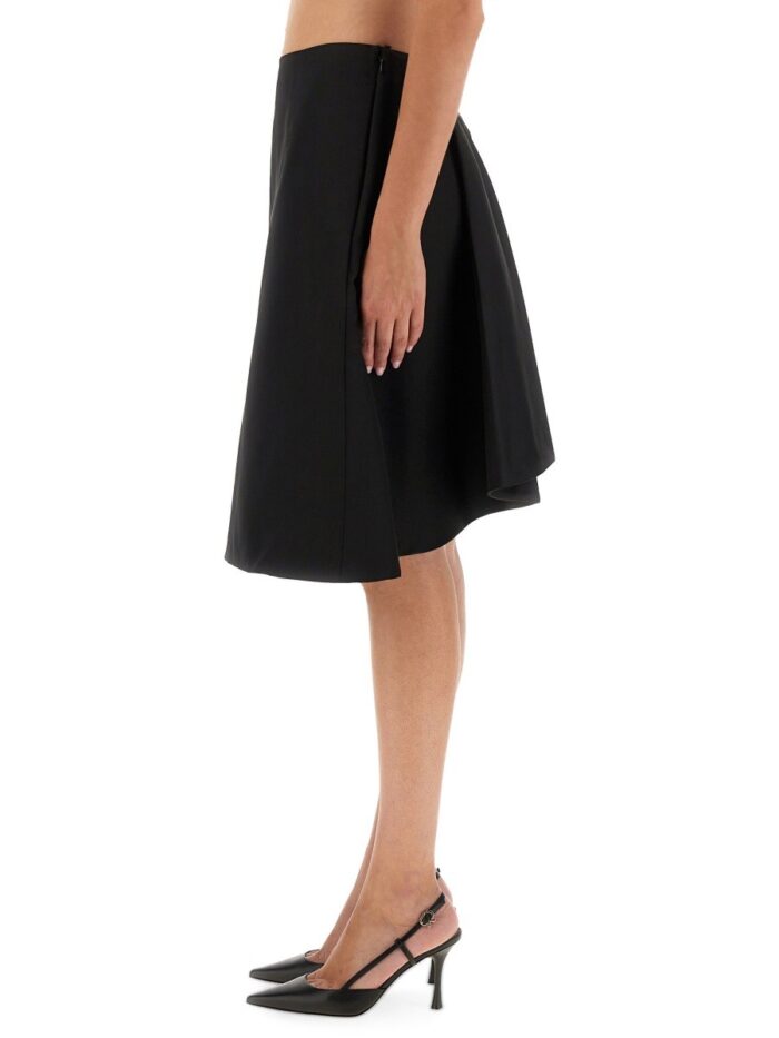 Alexander Mcqueen FLARED MIDI SKIRT