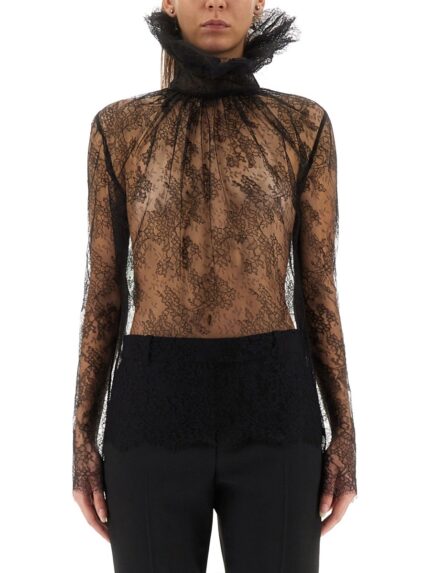 Alexander Mcqueen FLORAL LACE TOP