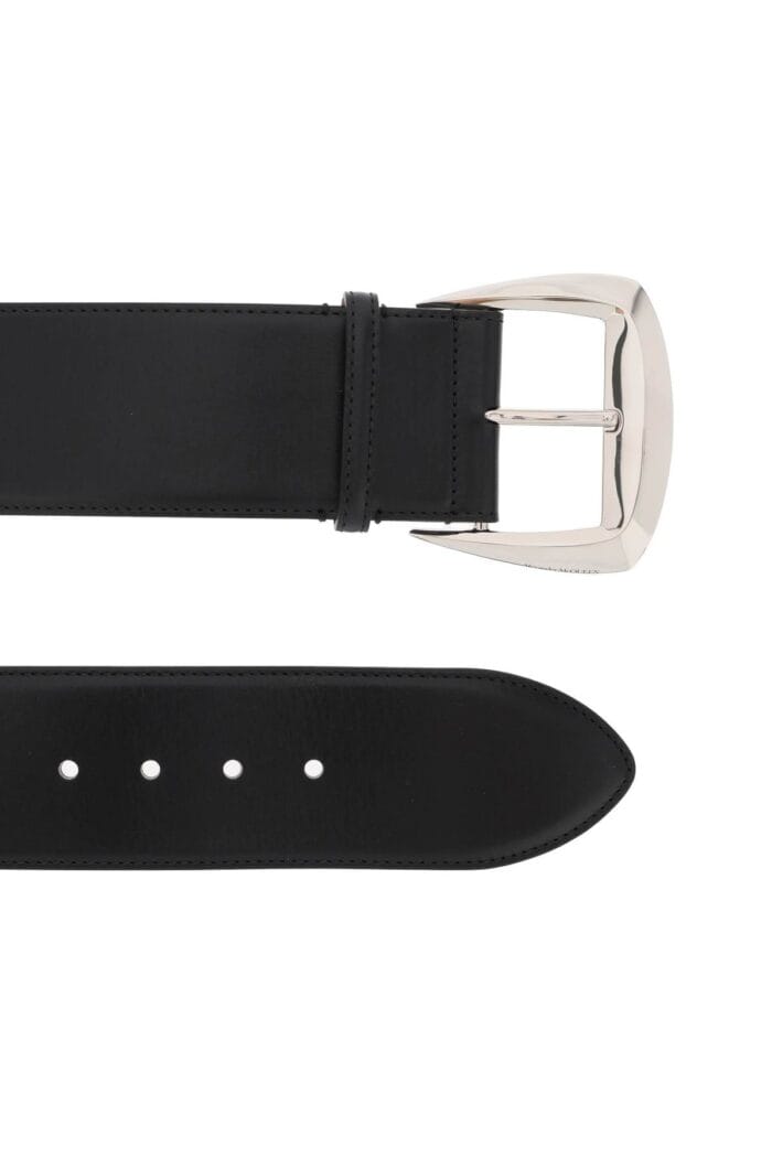 Alexander Mcqueen Geometric Buckle Waist Belt