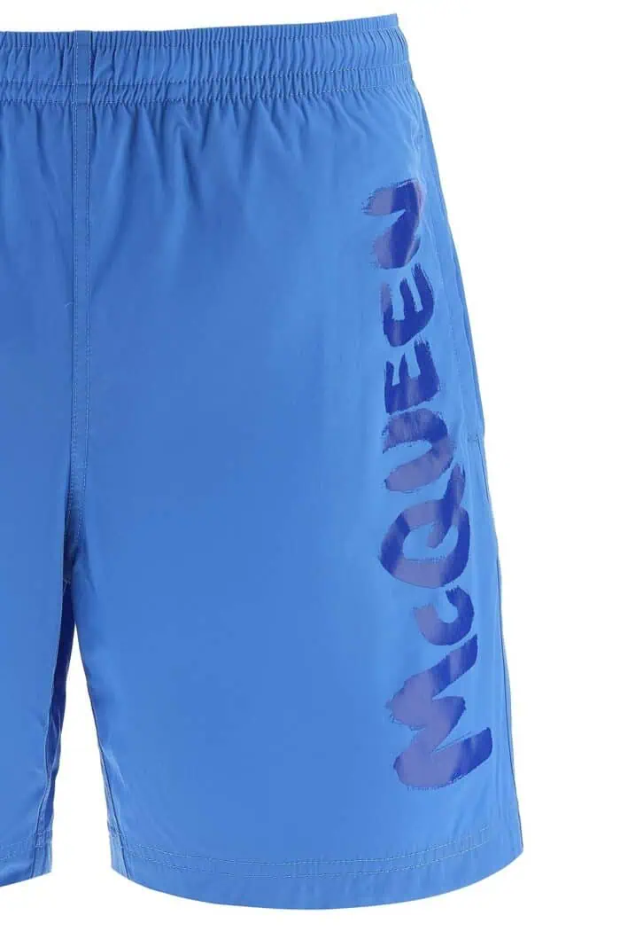 Alexander Mcqueen Graffiti Swim Trunks