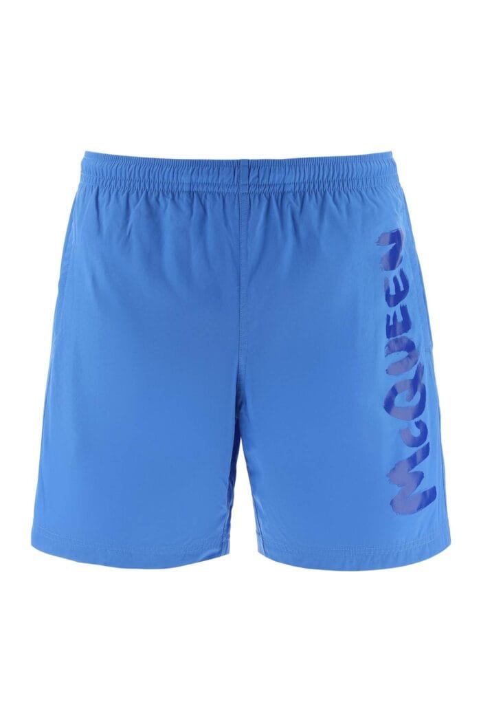 Alexander Mcqueen Graffiti Swim Trunks