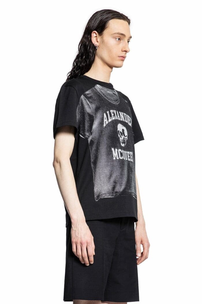 alexander mcqueen graphic cotton t shirt ALEXANDER MCQUEEN Graphic Cotton T-shirt