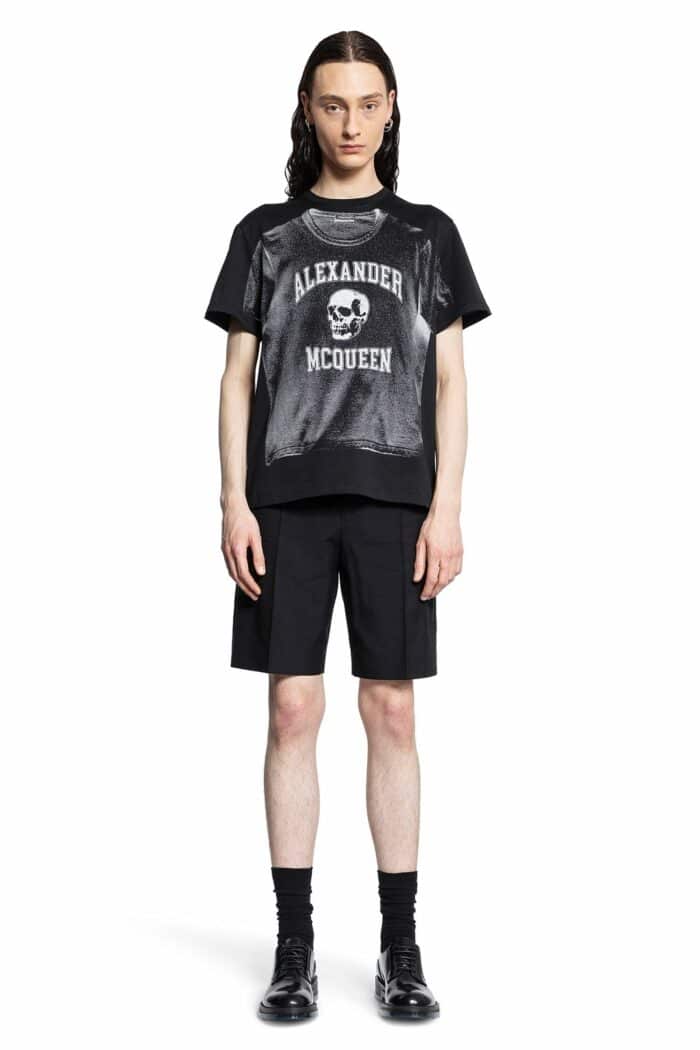alexander mcqueen graphic cotton t shirt ALEXANDER MCQUEEN Graphic Cotton T-shirt
