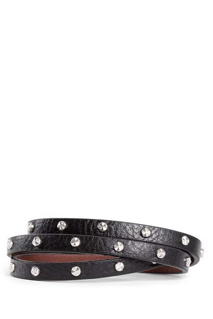 ALEXANDER MCQUEEN Hammered Studs Double-wrap Bracelet