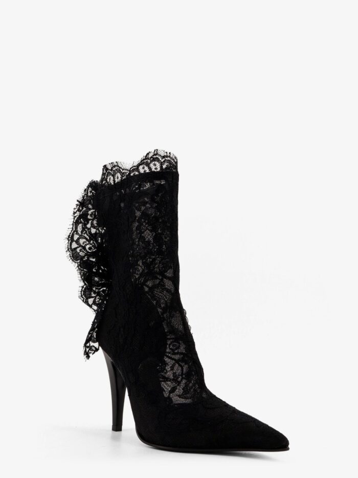 Alexander Mcqueen Heron Lace Boots