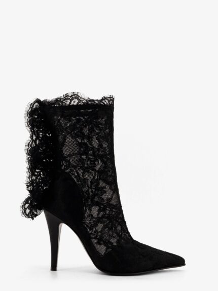 Alexander Mcqueen Heron Lace Boots